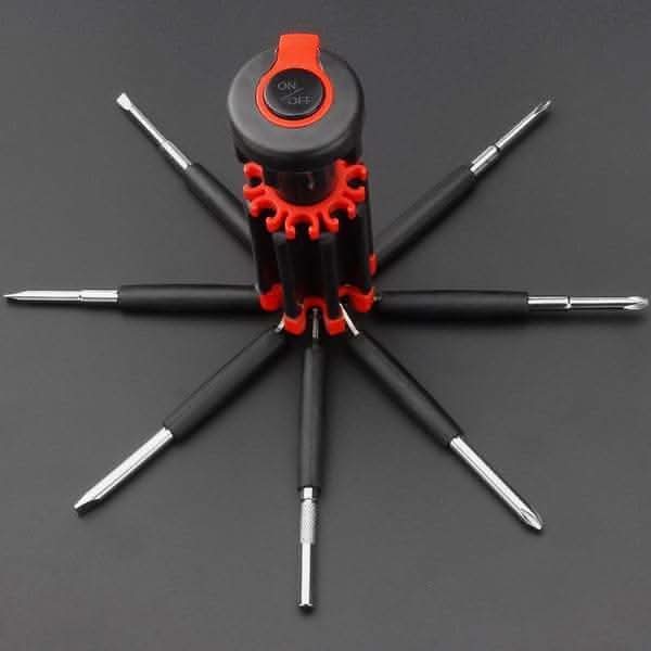8 Screwdrivers in 1 Tool with Worklight and Flashlight - Raffa Store