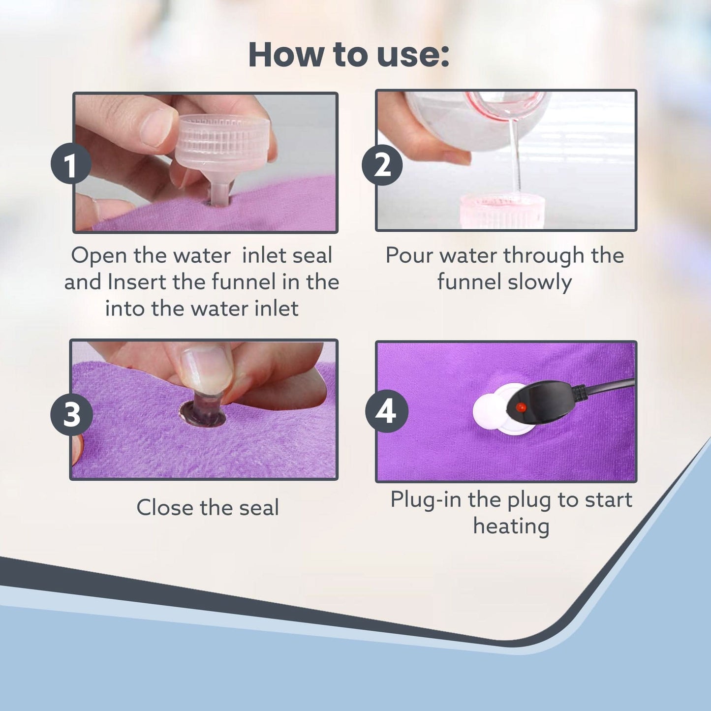 Electric Hot Water Bag- Pain Relief Heating Pad