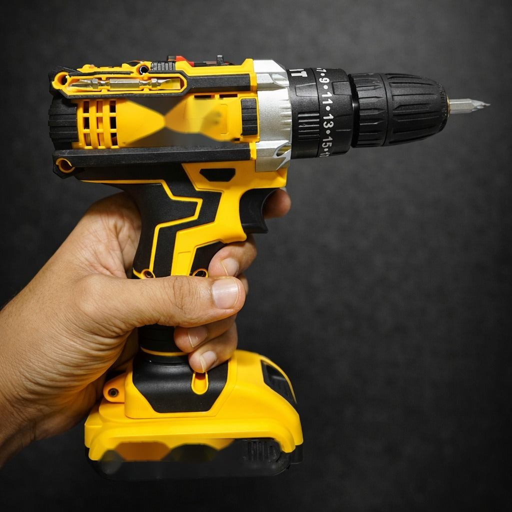 64V Cordless Drill Machine held in hand